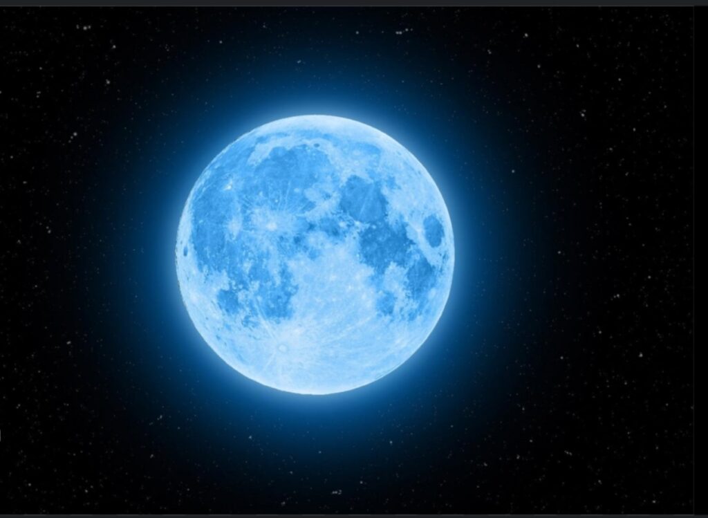 The rare super blue moon august 2024's full moon